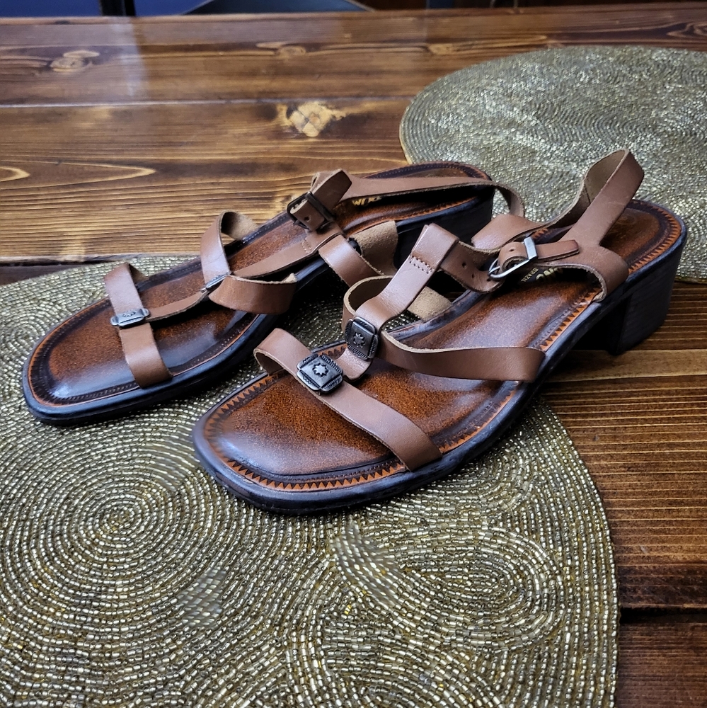 Romano SZ 9 brown leather Anne Sandals